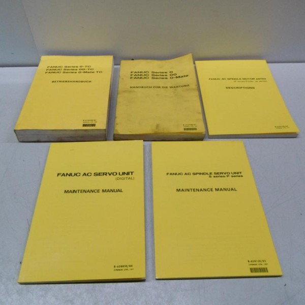 Handbuch- Satz, Betriebsanleitung, Bedienungsanleitung, Maintenance Manual, Operators Manual Fanuc