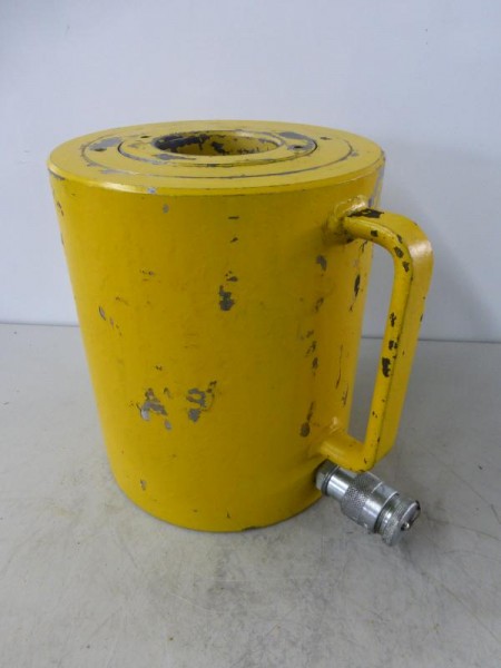 Einfachwirkender Hohlkolbenzylinder mit Federrückzug, Hydraulikstempel, Hydraulikzylinder, Lukaszyli