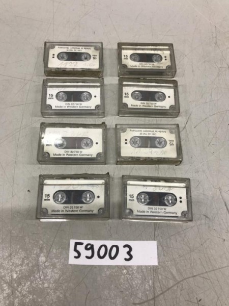 8 Stück Mini Kassette, Mini Cassettes 30 min. für Camcorder, Diktiergerät, Maschinen Datensicherung,