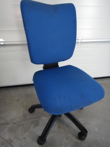 Bürostuhl, Bürodrehstuhl blau, ähnlich Werkstattstuhl