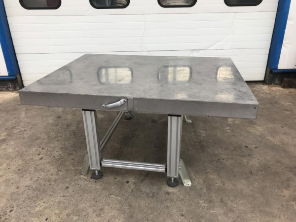 Werkbank, Tisch aus Aluminiumprofil Aluminiumtisch, Schiebetisch, Schlittentisch